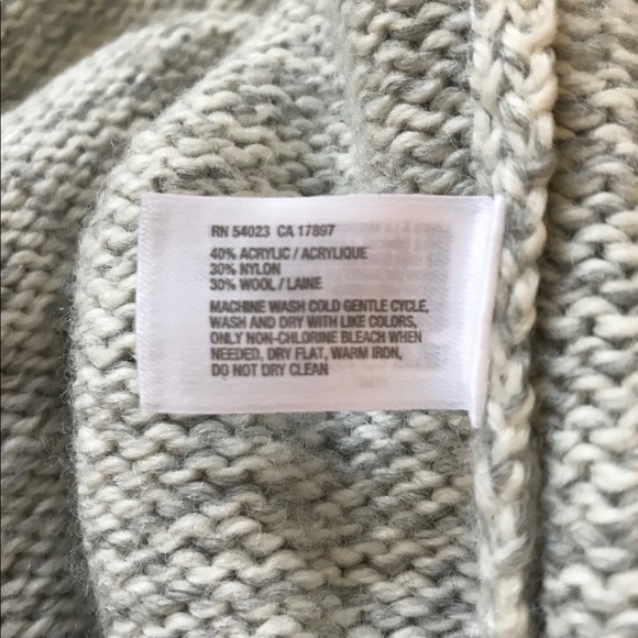 Gap Body Gray Wool Sweater Hoodie - Picture 6 of 6
